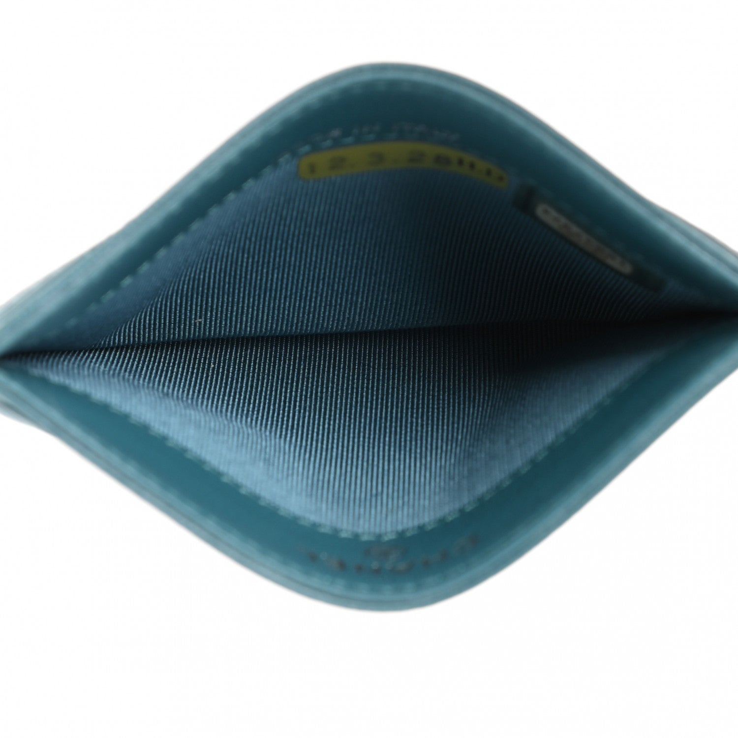 Chanel Lambskin Quilted Card Holder Blue 5 of 10