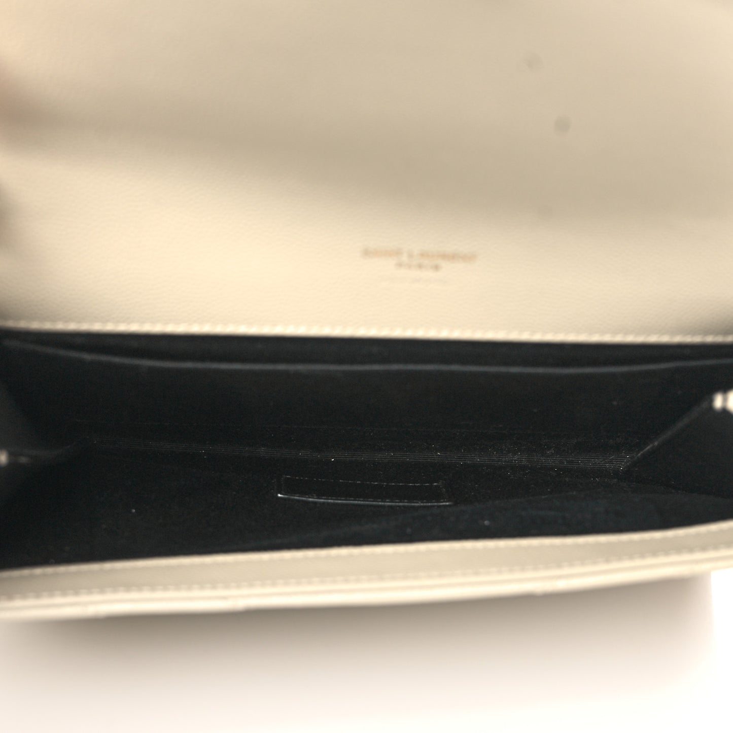 Grain De Poudre Matelasse Chevron Monogram Envelope Clutch Crema Soft
