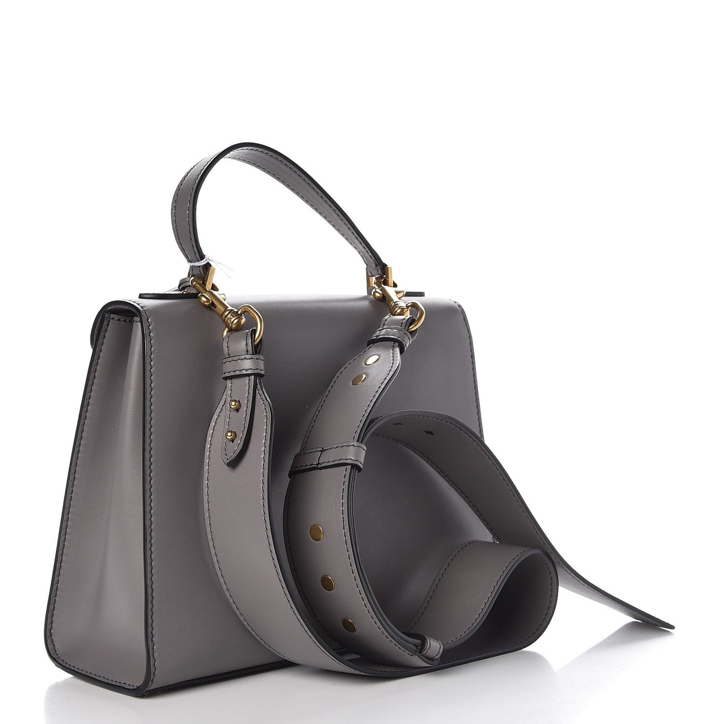 Calfskin Dioraddict Top Handle Iron Grey