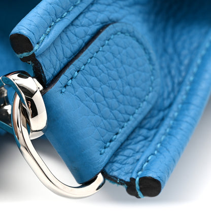 Hermes Taurillon Clemence EVELYNE III PM Bleu Frida 13 of 14
