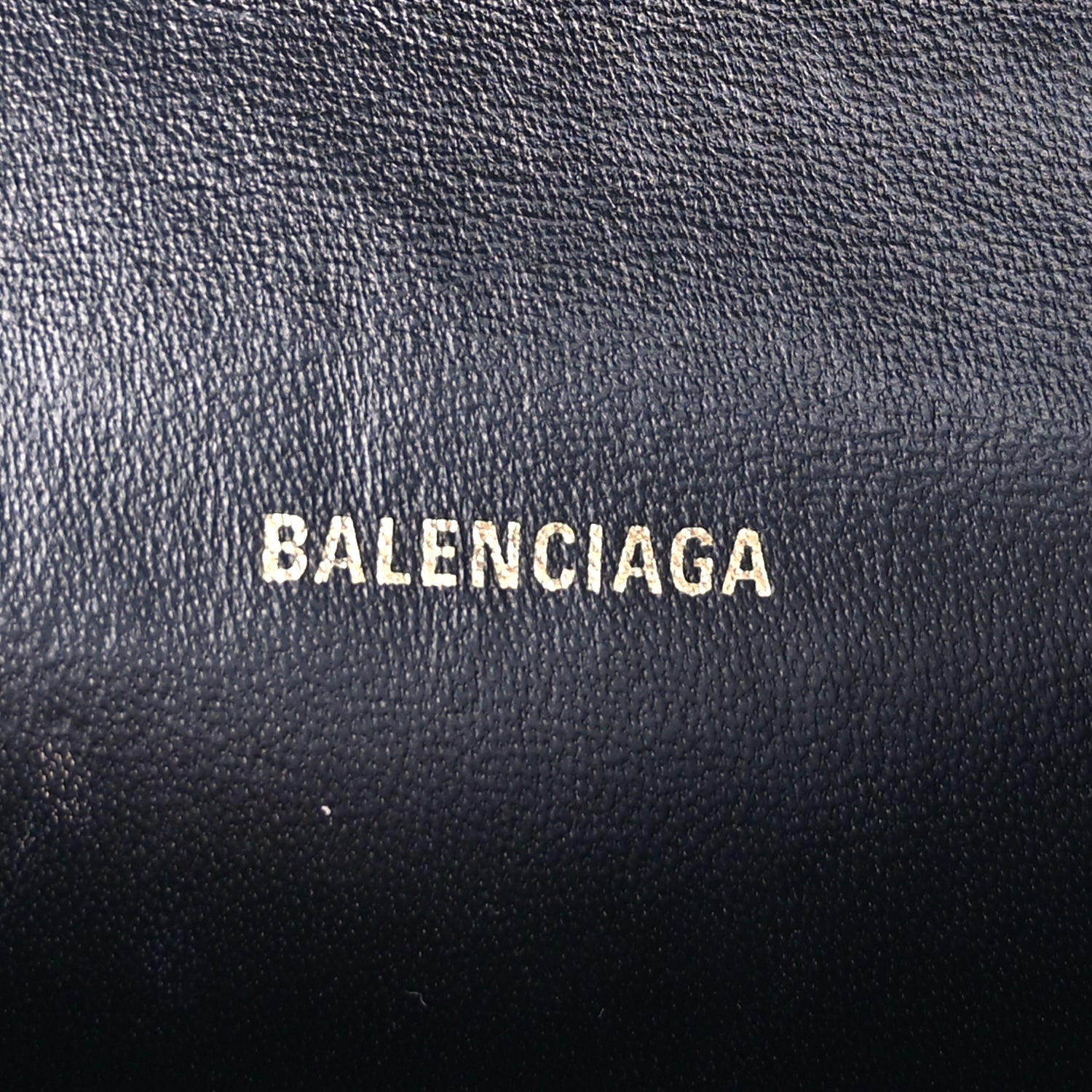 Balenciaga Shiny Calfskin Crocodile Embossed Hourglass Top Handle Bag XS  Black 5 of 8