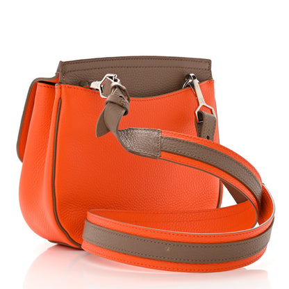 Louis Vuitton Taurillon Marceau Tangerine Taupe 2 of 17