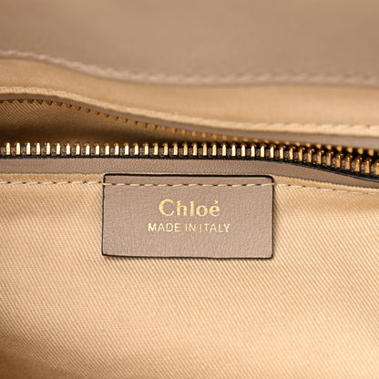 Chloe Suede Calfskin Medium Faye Backpack Motty Grey 6 of 10