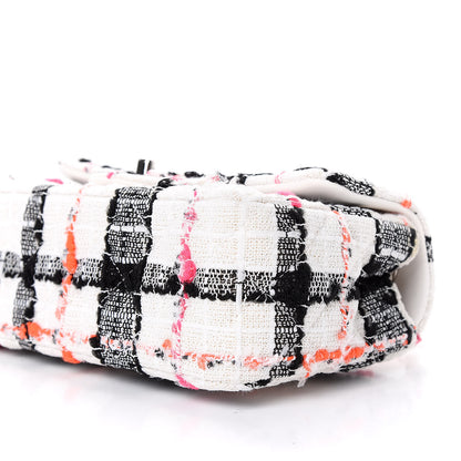 Chanel Tweed Quilted Mini Rectangular Flap Black White Pink 9 of 11
