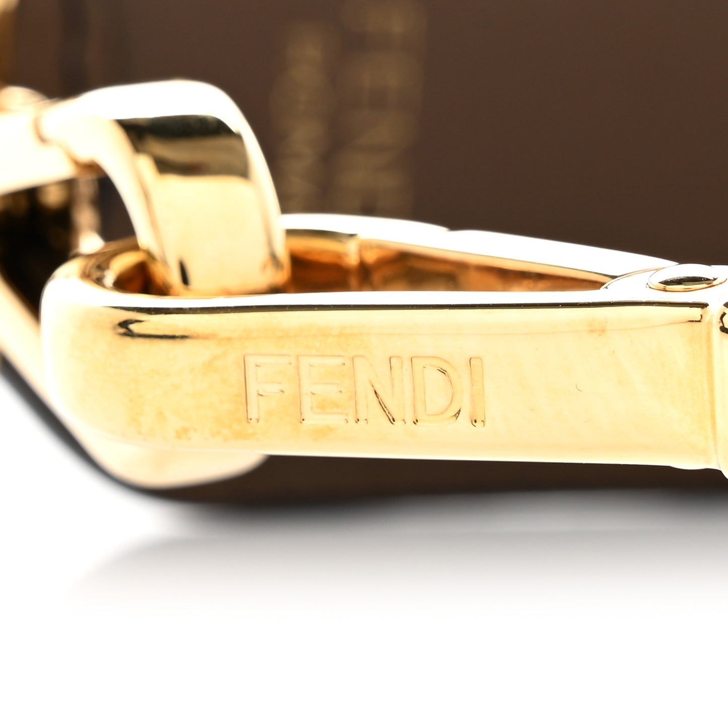Calfskin FF 1974 Embossed Mini Strap You Maya Black