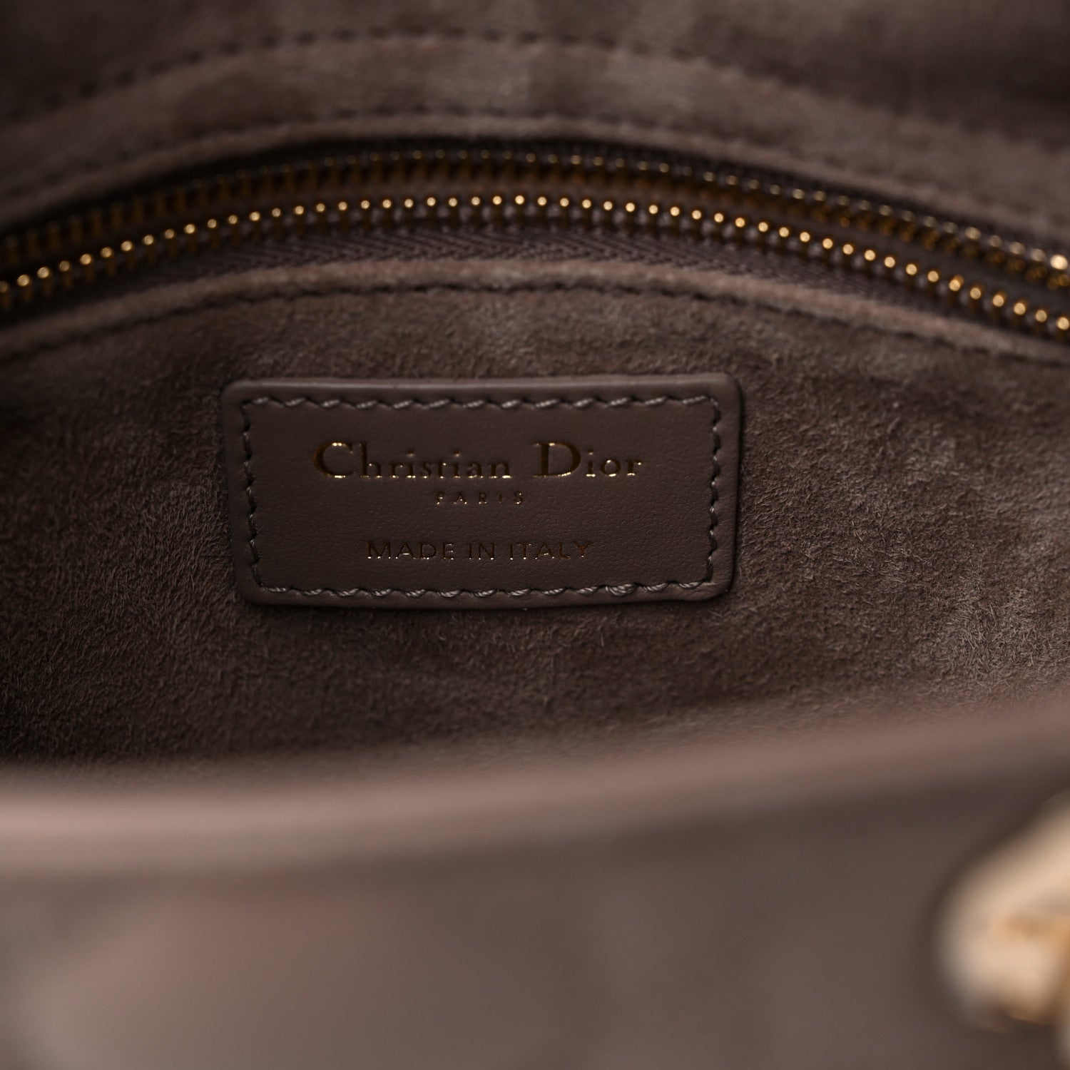 Christian Dior Lambskin Cannage Small My ABCDior Lady Dior Warm Taupe 6 of 8