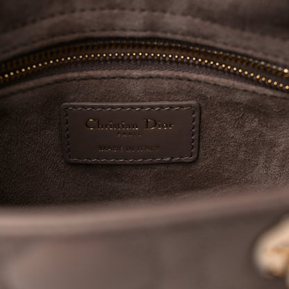 Christian Dior Lambskin Cannage Small My ABCDior Lady Dior Warm Taupe 6 of 8