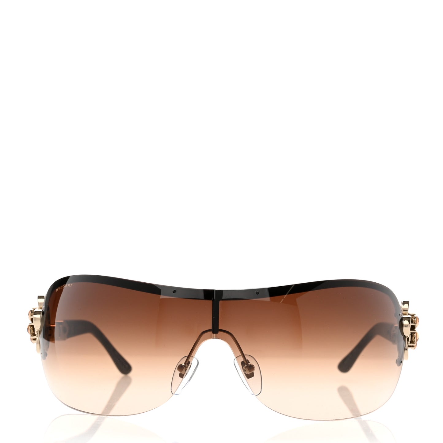 BVLGARI Crystal Flower 6059-B Sunglasses Brown