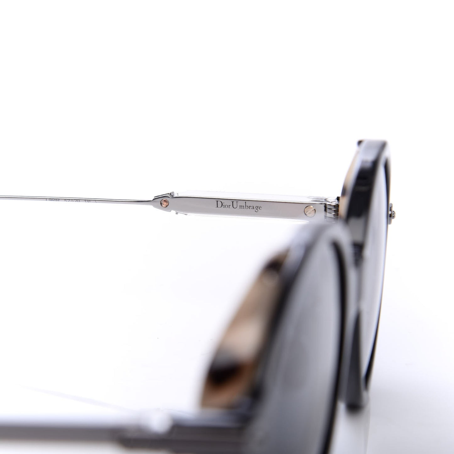 Acetate Umbrage Round Sunglasses Tortoise Black