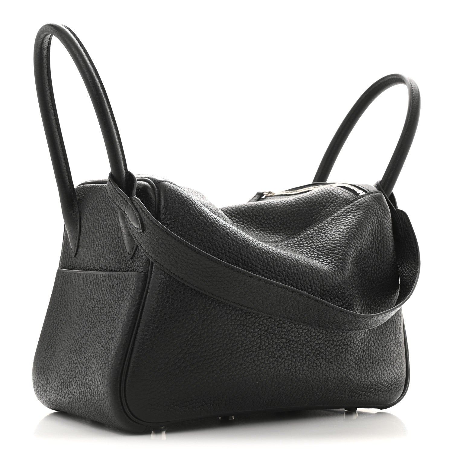 Hermes Taurillon Clemence Lindy 26 Black 3 of 11