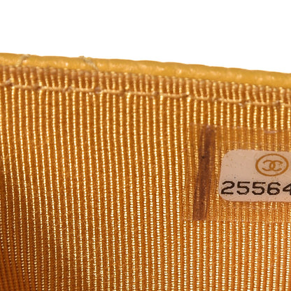 Chanel Caviar Quilted Flap Card Holder Yellow 8 of 16