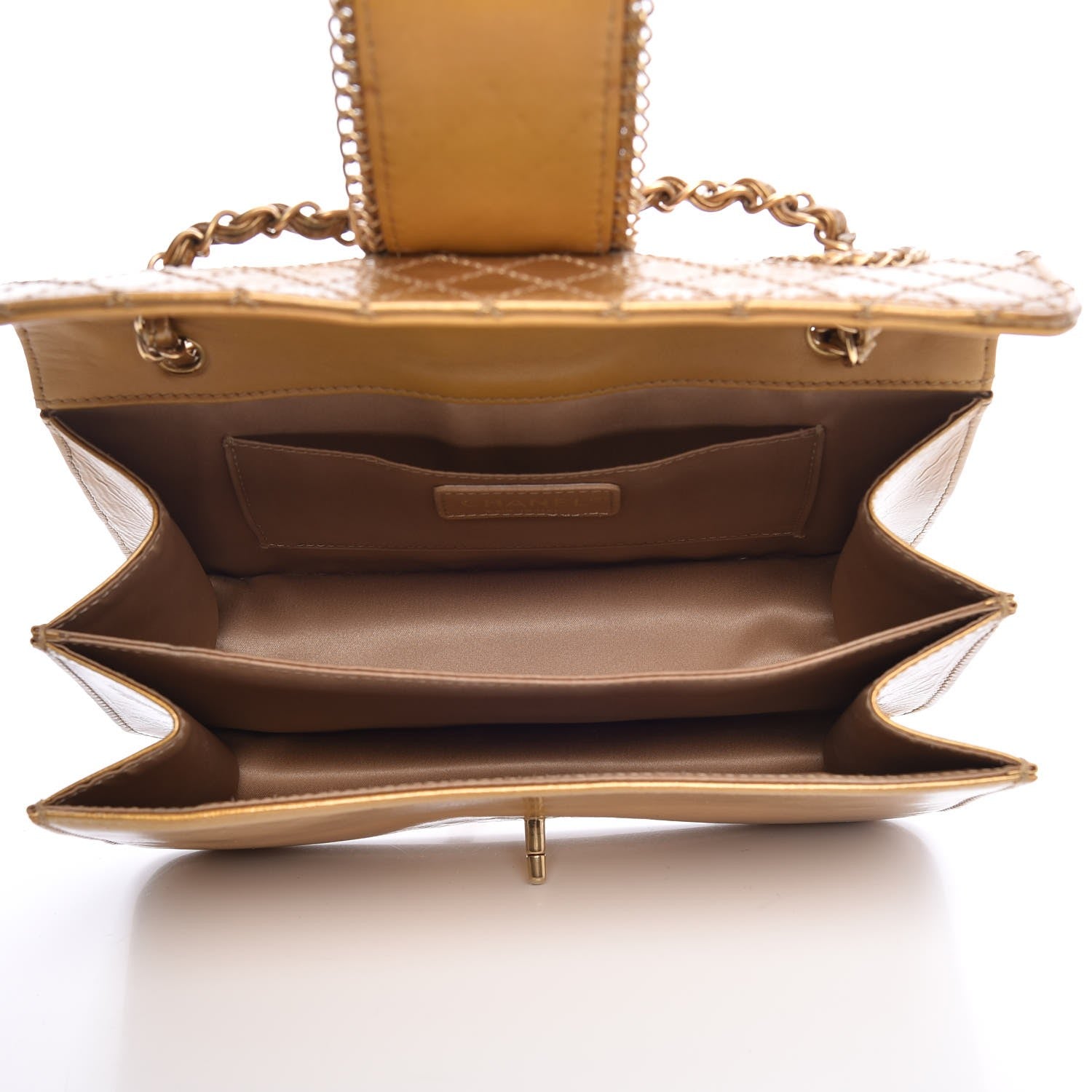 Chanel Patent Medium Madison Flap Gold 5 of 8