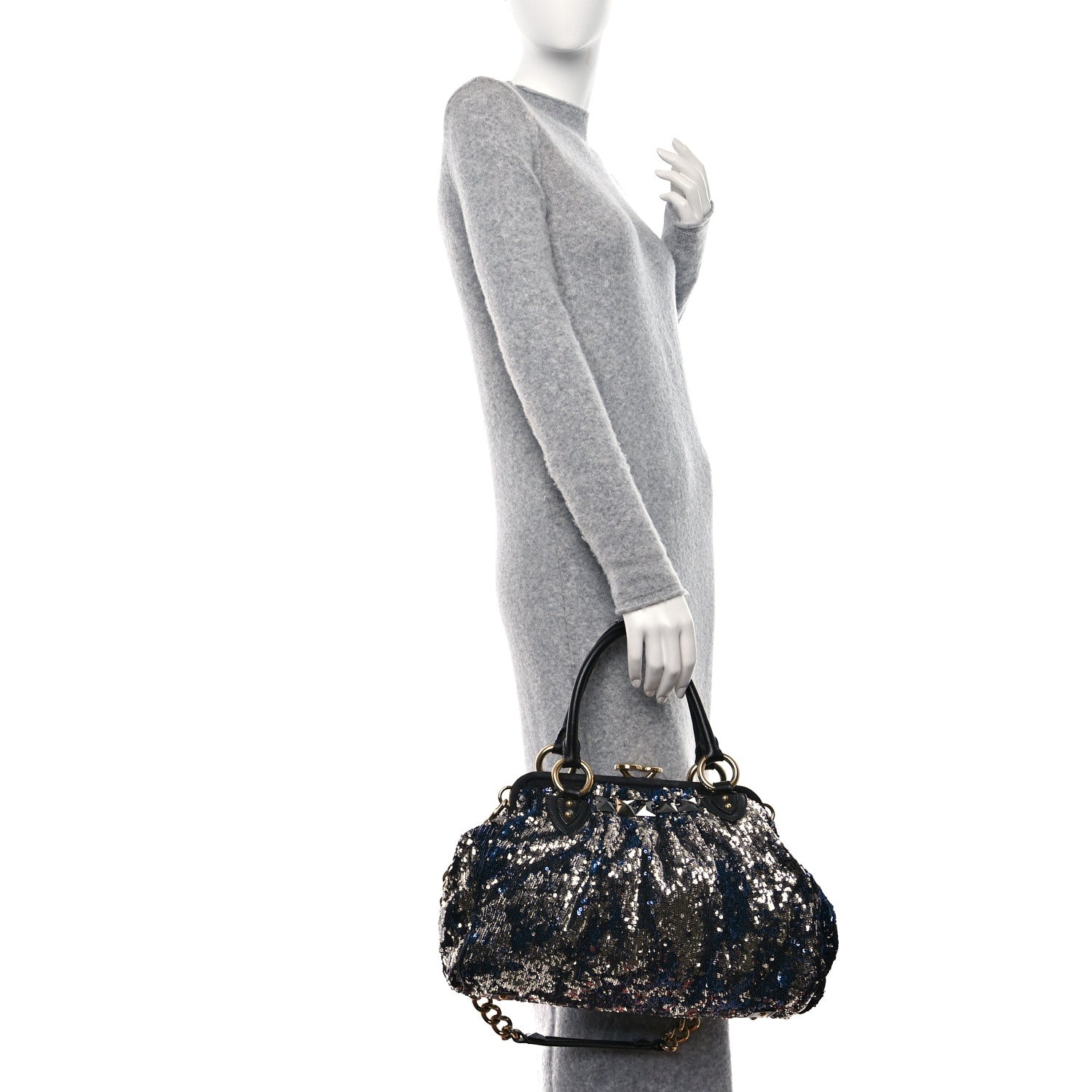 Marc Jacobs Sequined New York Rocker Stam Blue 2 of 9