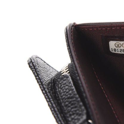 Chanel Caviar Quilted Zipped Pocket Wallet Black 6 of 6