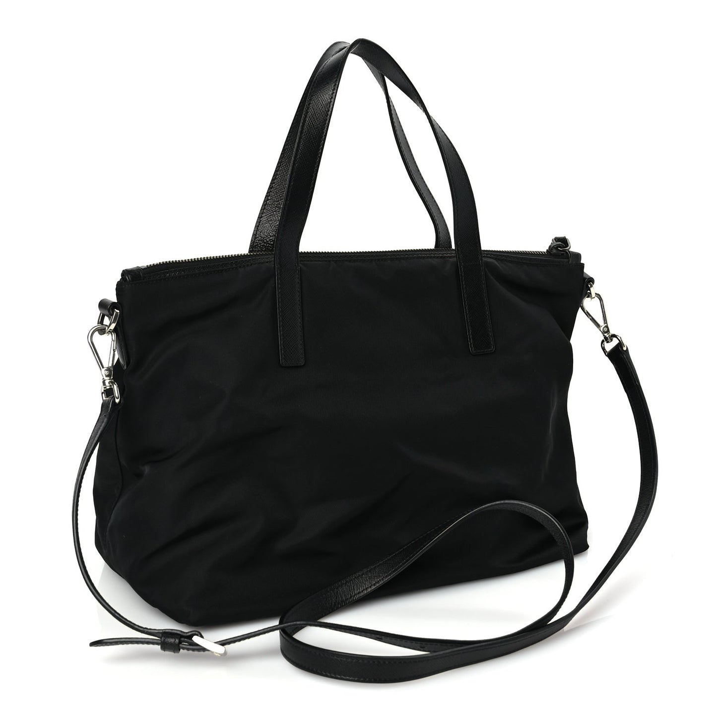 Tessuto Nylon Saffiano Vela Robot Tote Black