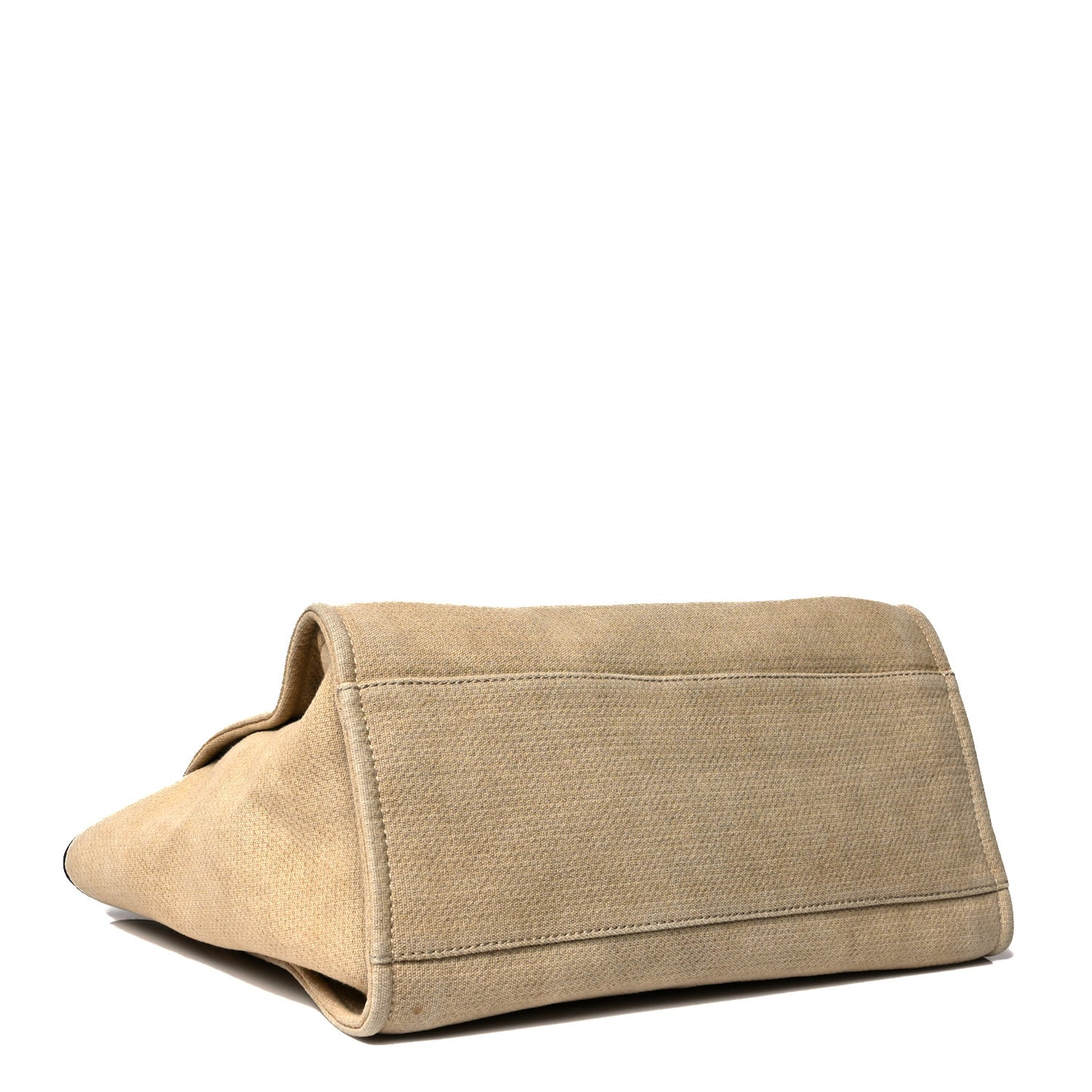 Canvas Medium Deauville Tote Beige Black