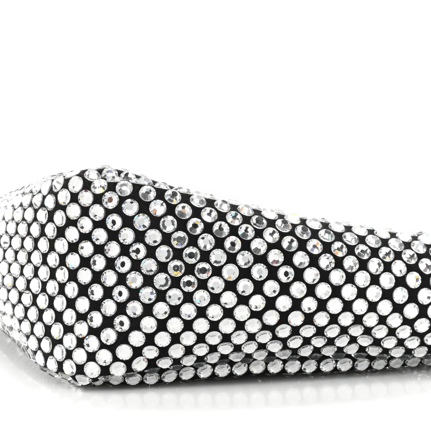 Prada Satin Crystal Triangle Shoulder Bag Cristal 7 of 8