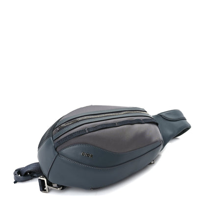 Christian Dior Calfskin Nylon Scarab Sling Bag  Grey 3 of 8