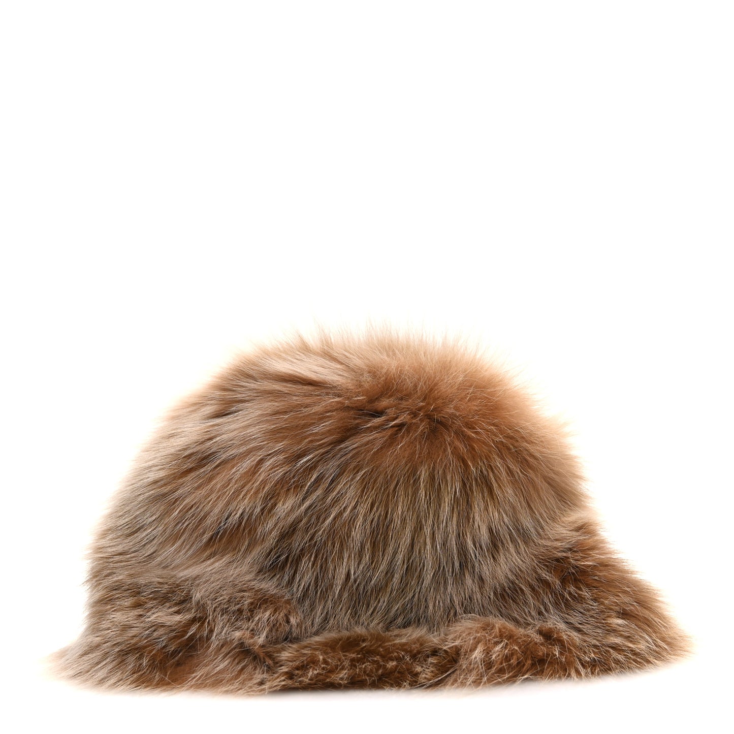 Fox Fur Bucket Hat M Camel