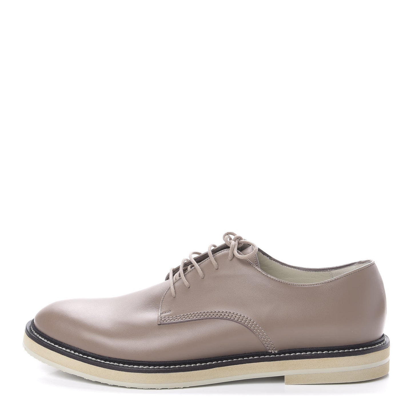 Calfskin Cirano Lux Mens Lace-up Oxfords 9 Chalk
