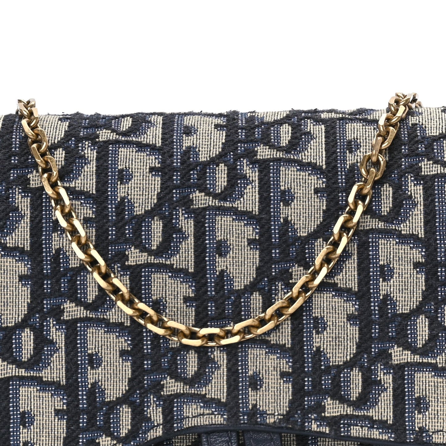 Oblique Saddle Chain Pouch  Blue