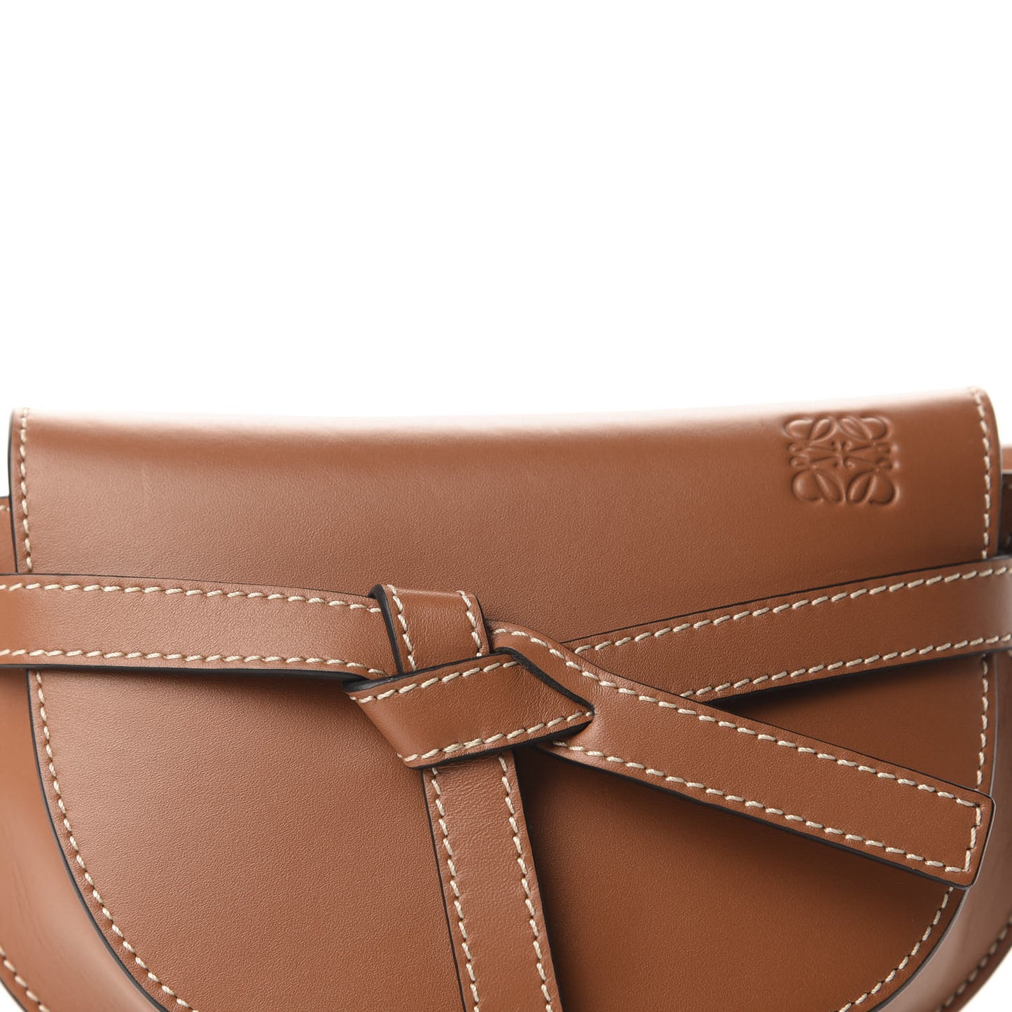 Calfskin Mini Gate Belt Bag Tan