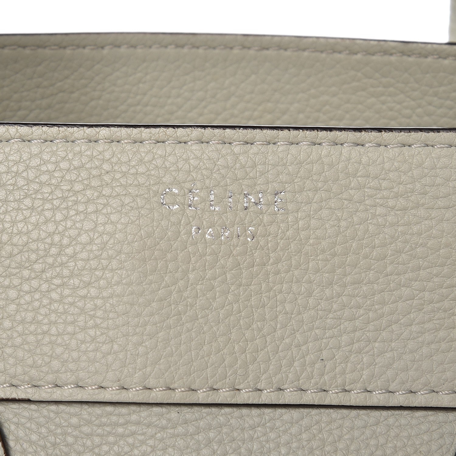 Celine Drummed Calfskin Mini Luggage Lune 15 of 15