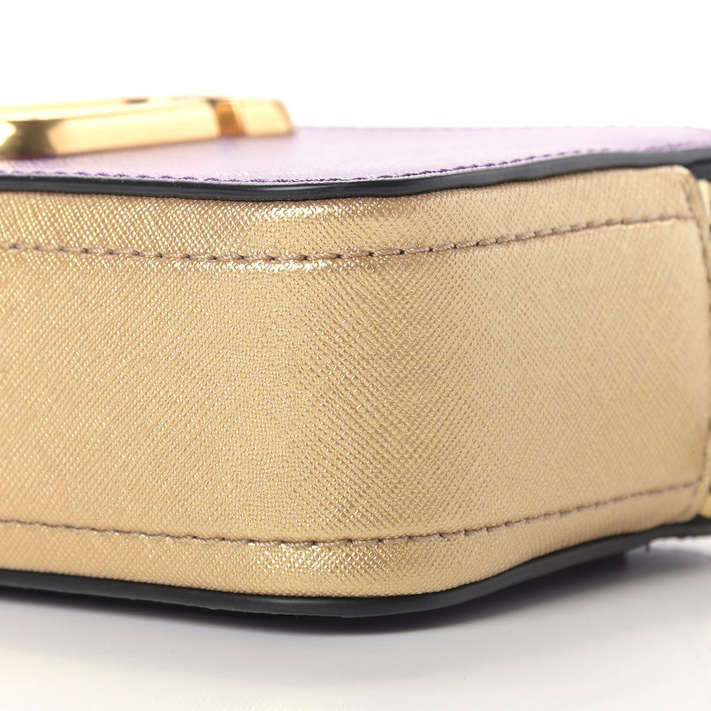 Saffino Small Snapshot Camera Bag Purple Gold
