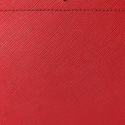 Prada Saffiano Soft Calfskin Esplanade Crossbody Bag Fuoco 6 of 8