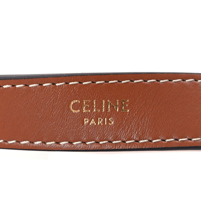 Celine Canvas Calfskin Ava Triomphe Shoulder Bag Grege 5 of 8