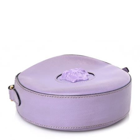 Calfskin La Medusa Round Camera Bag Lilac