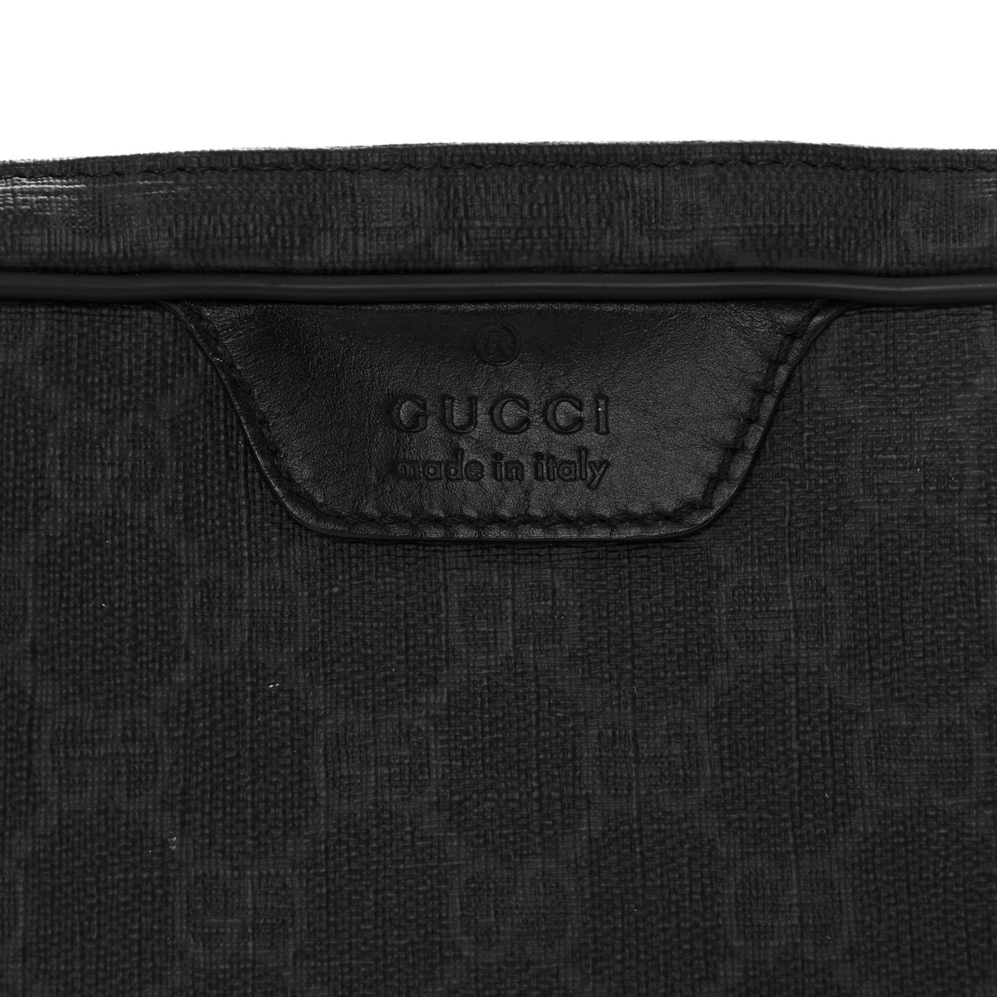 GG Supreme Monogram Toiletry Case Black Grey