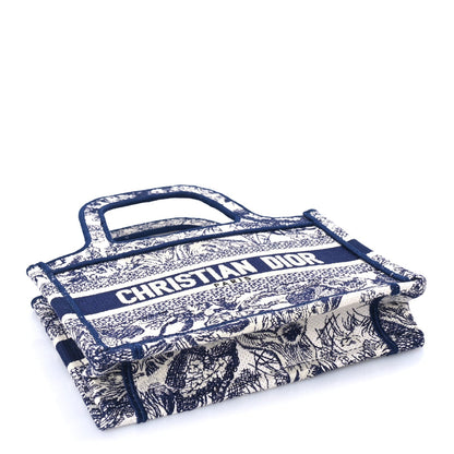 Christian Dior Canvas Embroidered Mini Toile De Jouy Book Tote  Blue 3 of 7