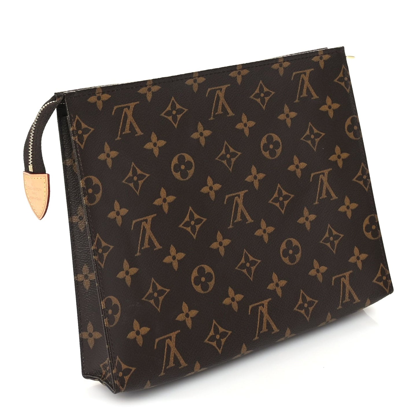 Monogram Toiletry Pouch 26 Brown