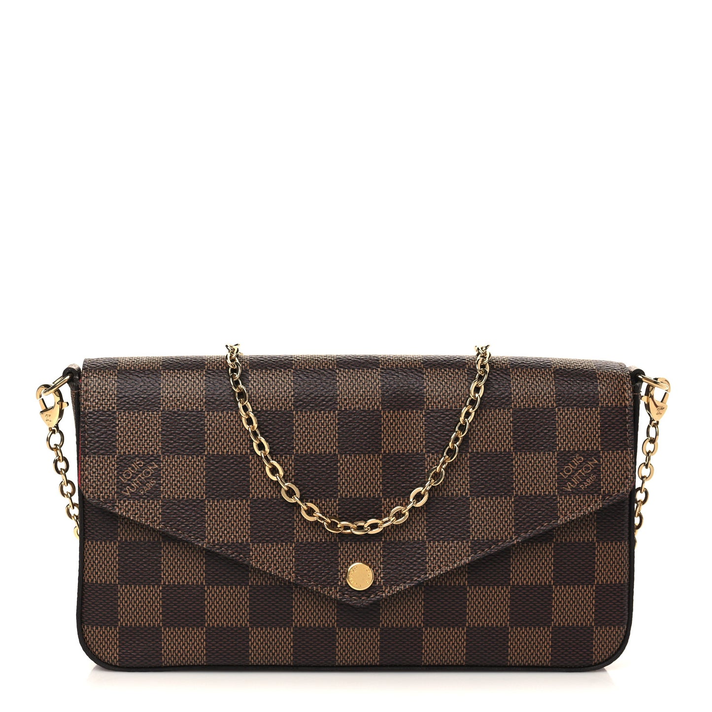 Damier Ebene Pochette Felicie Chain Wallet
