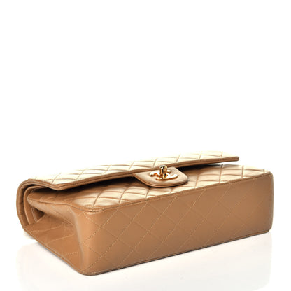 Chanel Lambskin Quilted Medium Double Flap Beige 4 of 8