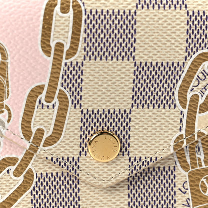 Louis Vuitton Damier Azur Nautical Victorine Wallet Gold Damier Azur 5 of 7