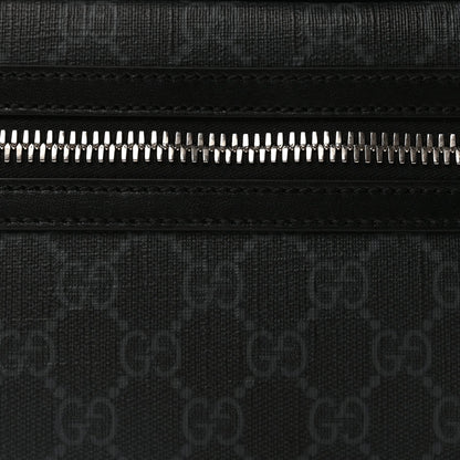 Gucci Soft GG Supreme Monogram Web Belt Bag Black Grey 6 of 8