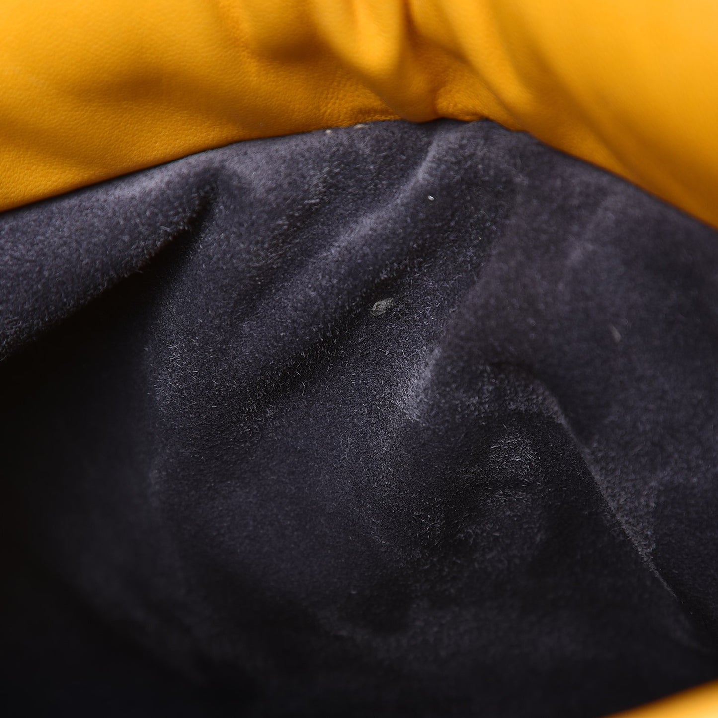 Lambskin Drawstring Clutch Sunflower