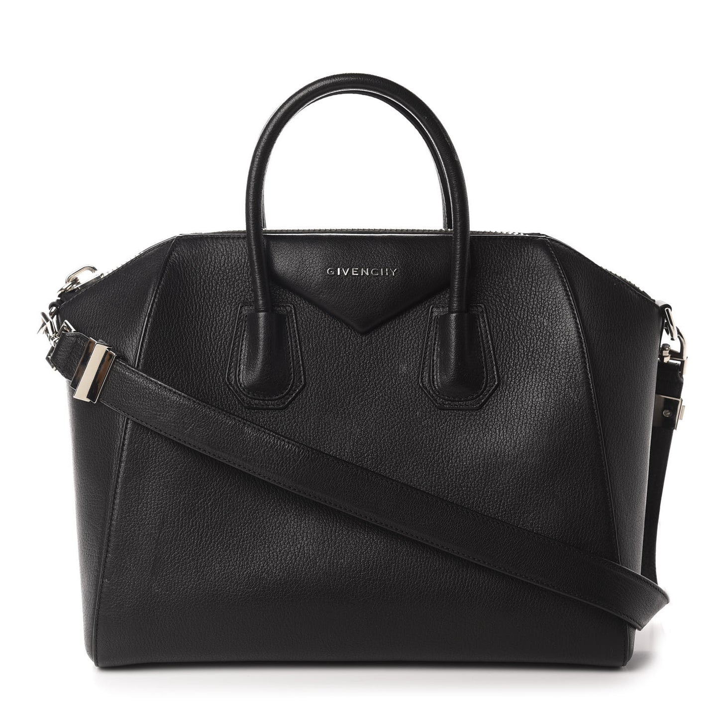 Sugar Goatskin Medium Antigona Black