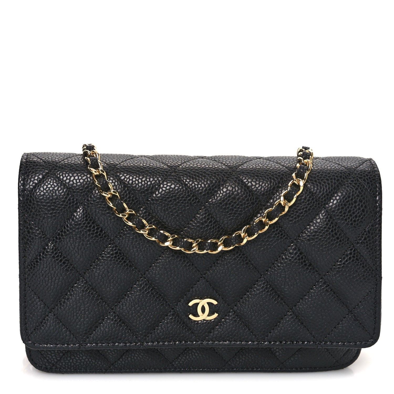 Chanel Caviar Quilted Wallet On Chain WOC Black 1 of 7