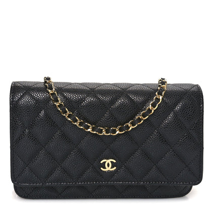 Chanel Caviar Quilted Wallet On Chain WOC Black 1 of 7