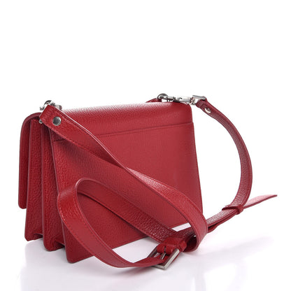 Saint Laurent Grained Calfskin Medium Monogram Sunset Red 2 of 9