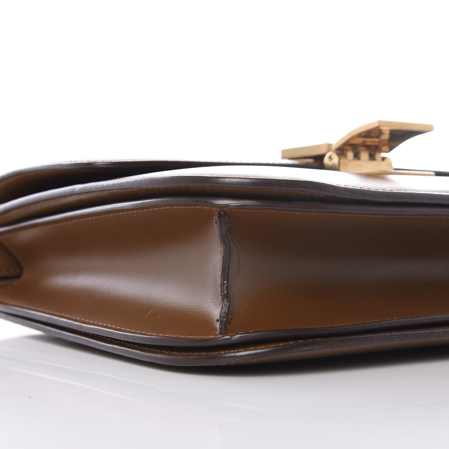 Celine Box Calfskin Medium Classic Box Flap Bag Camel 7 of 10