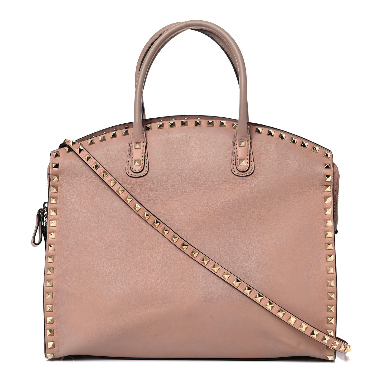 Vitello Rockstud Dome Shopper Soft Noisette
