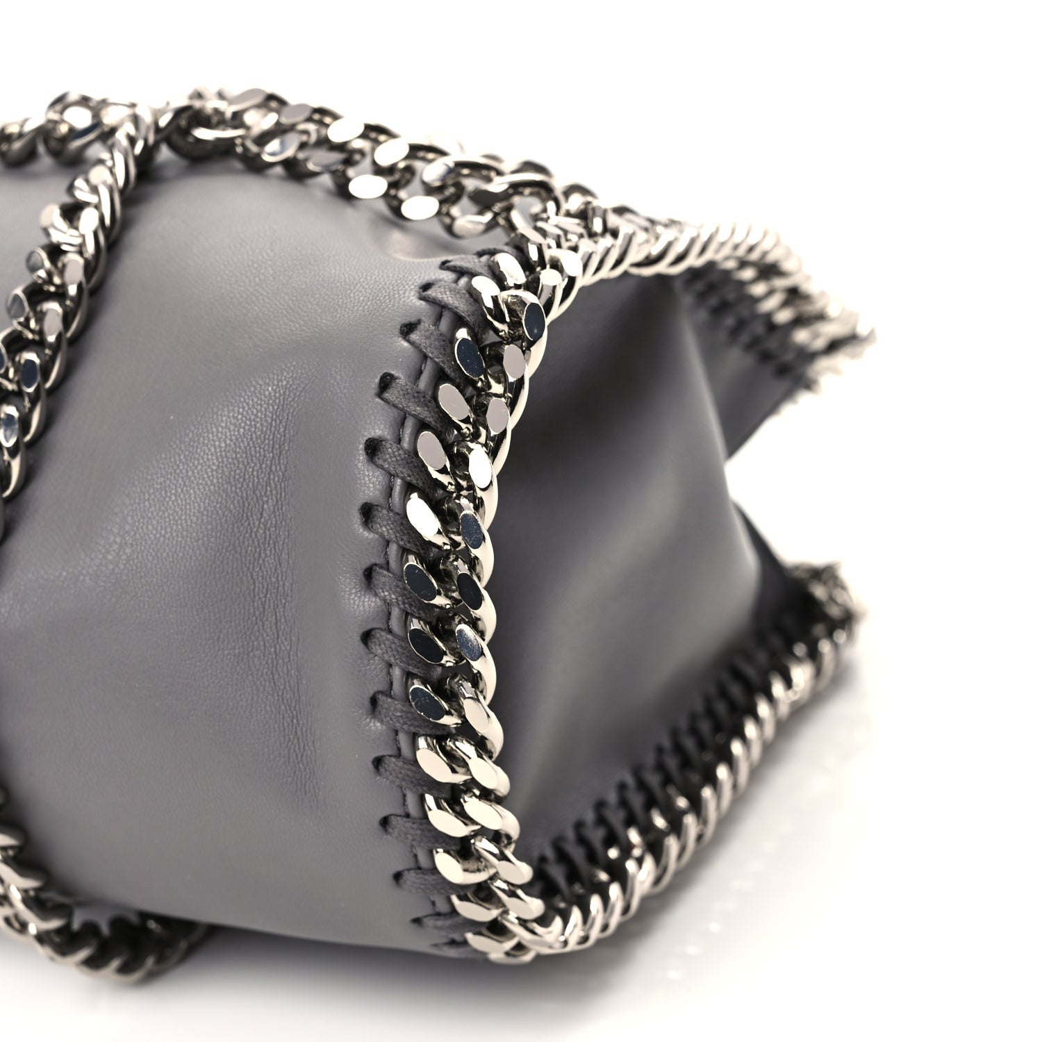 Stella McCartney Eco Alter Nappa Mini Falabella Chain Cage Tote Grey 9 of 9