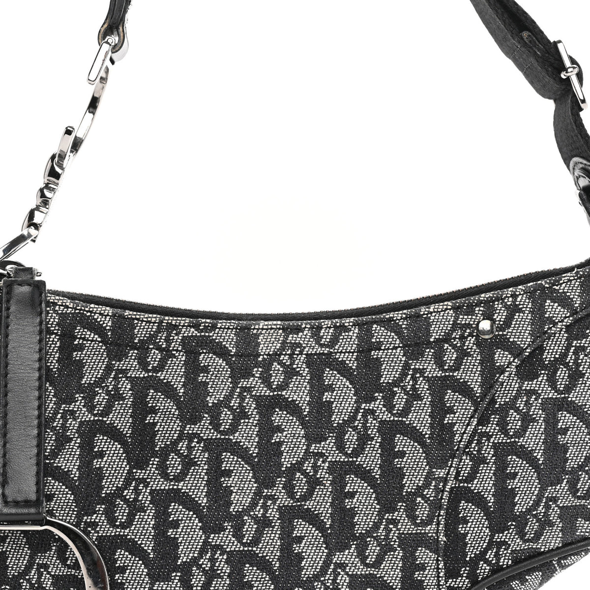 Monogram Saddle Bag Black