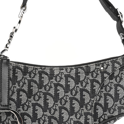 Christian Dior Monogram Saddle Bag Black 6 of 8