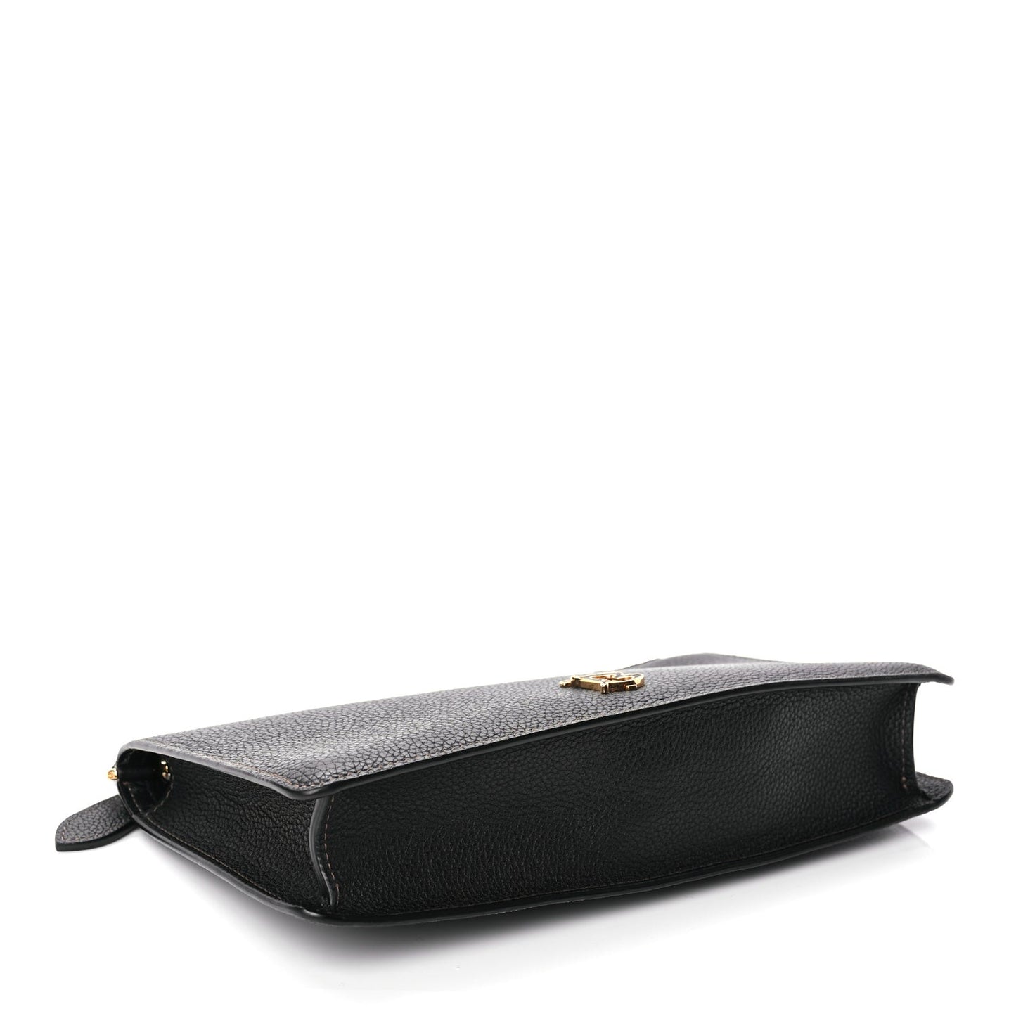 Grained Calfskin Mini TB Shoulder Pouch Black