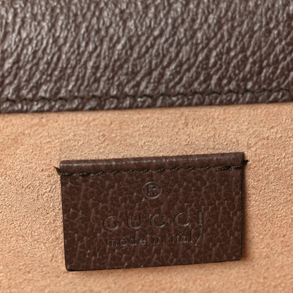 Gucci GG Supreme Monogram Textured Dollar Calfskin Top Handle Dionysus Shoulder Bag Beige Ebony New Acero 5 of 9